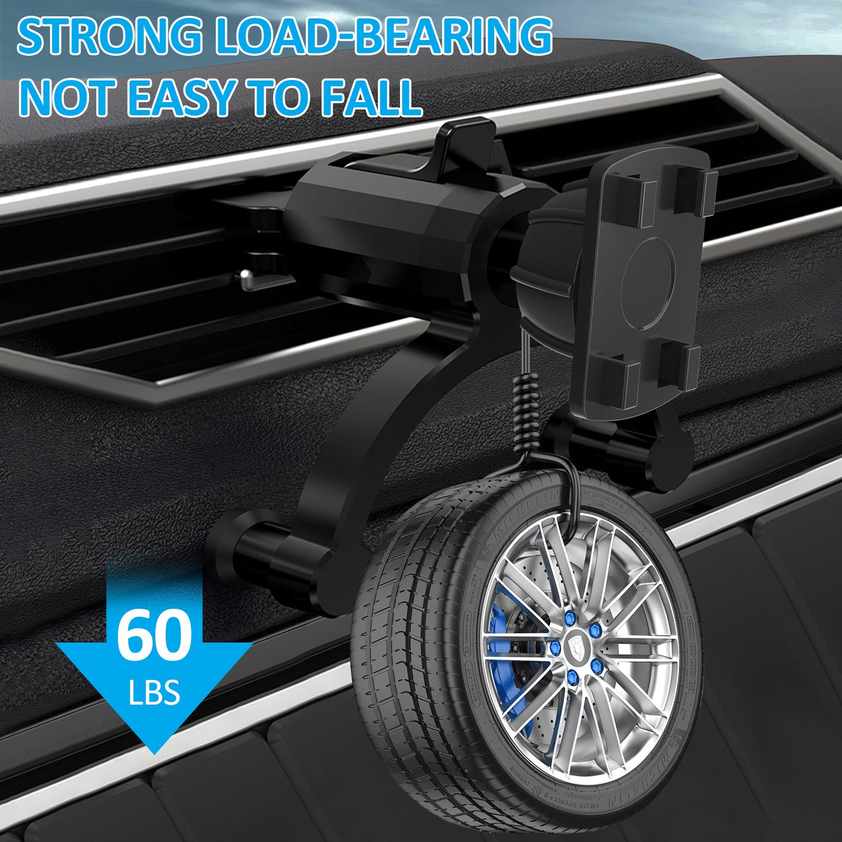 up to 60LBS strong load bearing, not easy to fall,