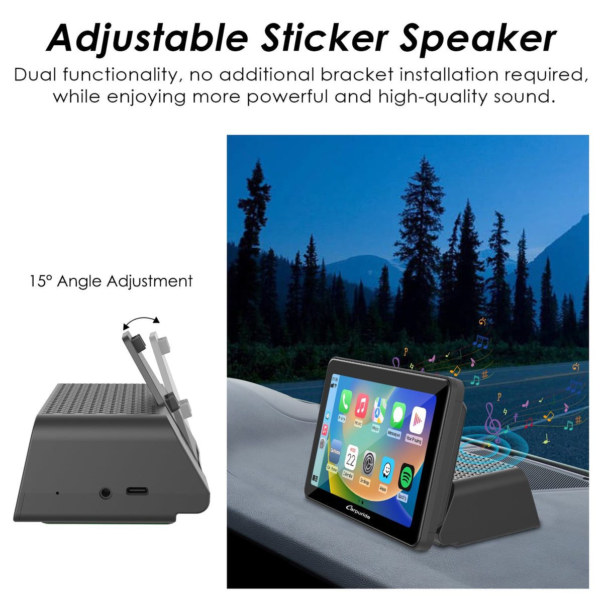 CARPURIDE G6 Dual Superpower Speakers (Only Suitable for Carpuride Screen)
