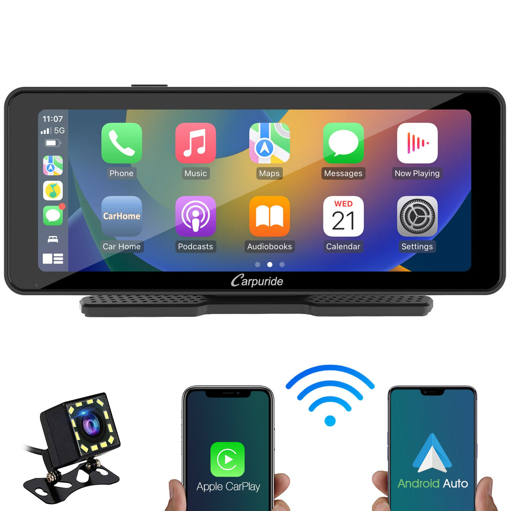 W609 audio system car audio with backup camera support carplay & android auto