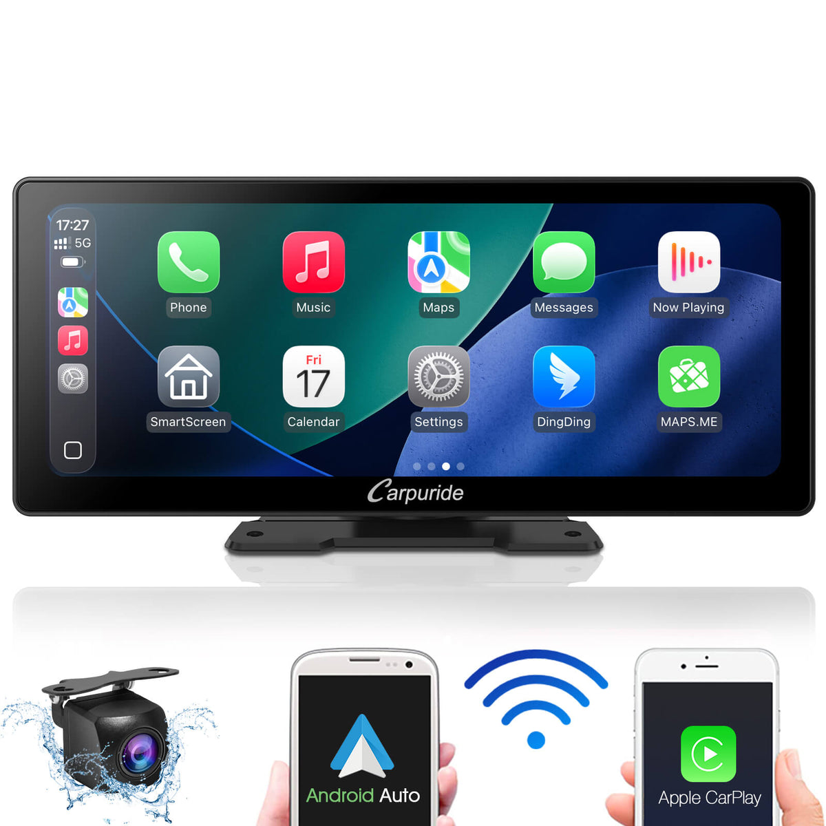 CARPURIDE W103 Portable Smart Multimedia Dashboard Console