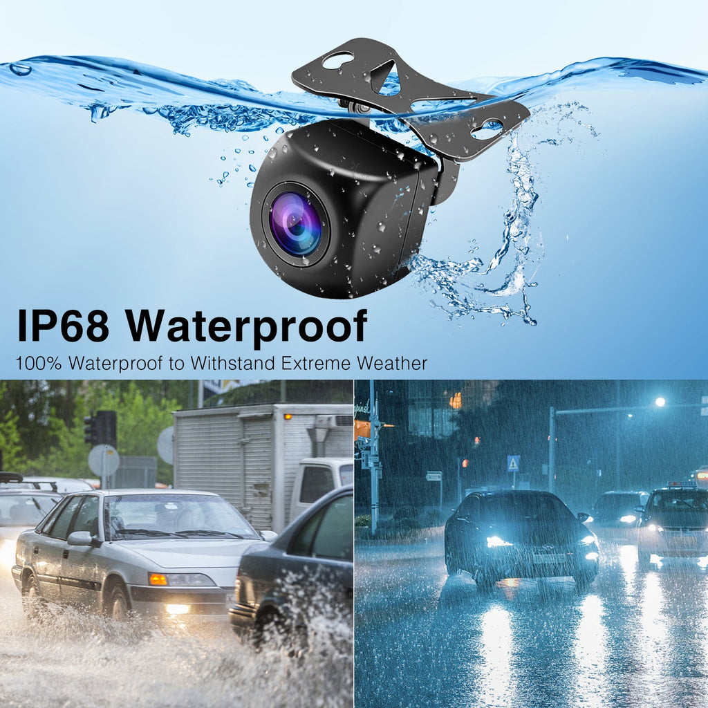 car stereo and reverse camera with IP68 waterproof, can withstand extreme weather