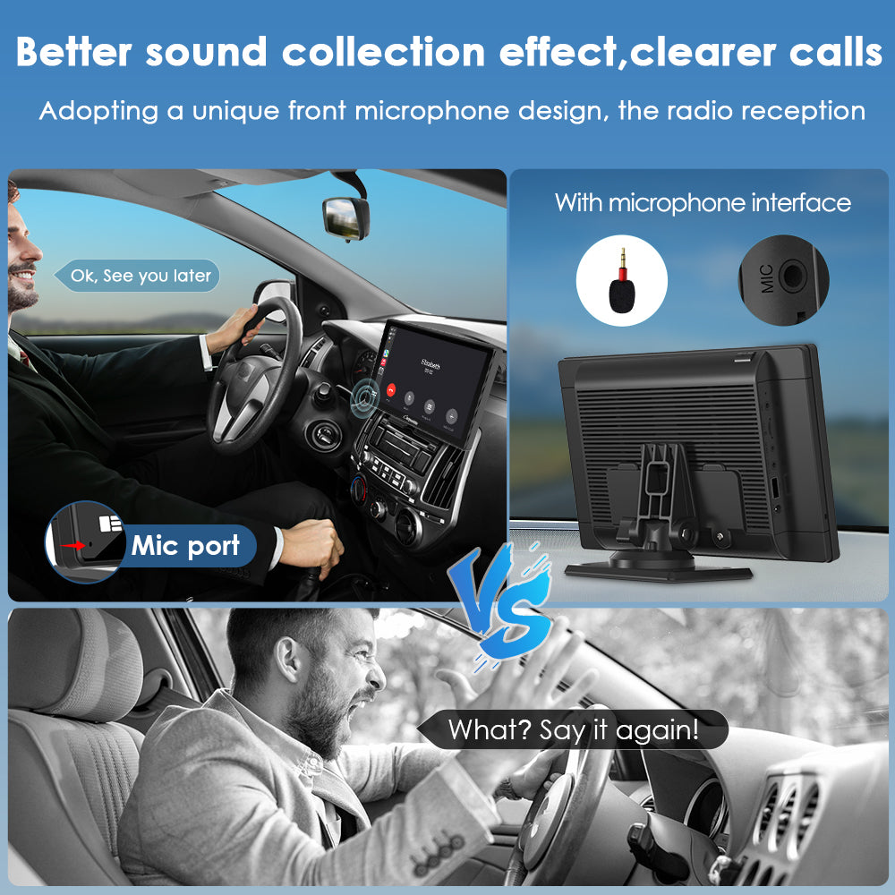 apple car radio offer better sound collection effect, clearer calls