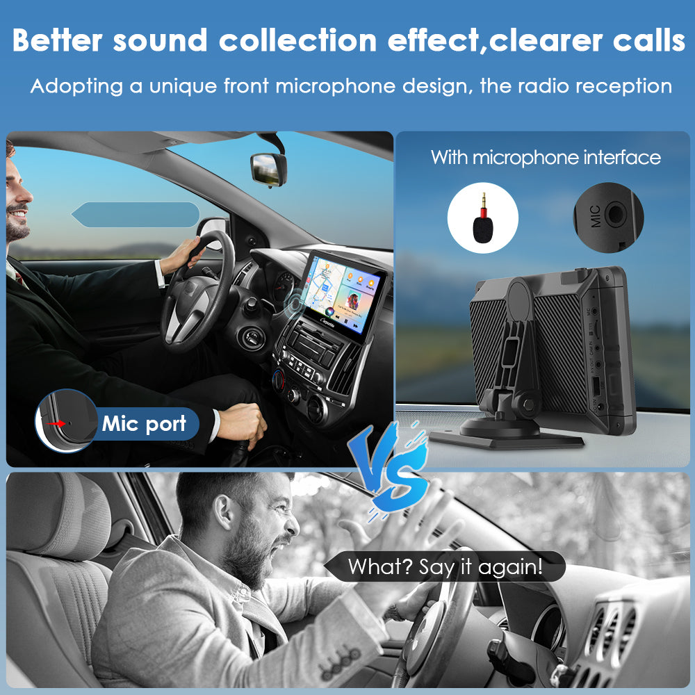 car bluetooth radio offer better sound collection effect, clearer calls