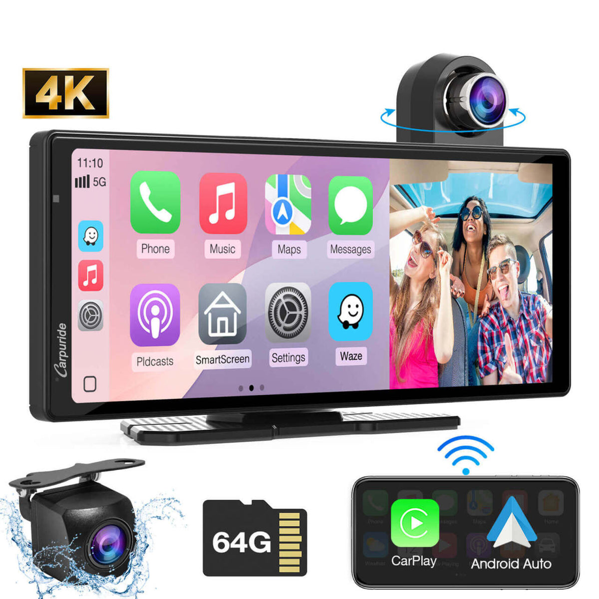 Carpuride W904 Best Car Audio Touch Screen With DVR