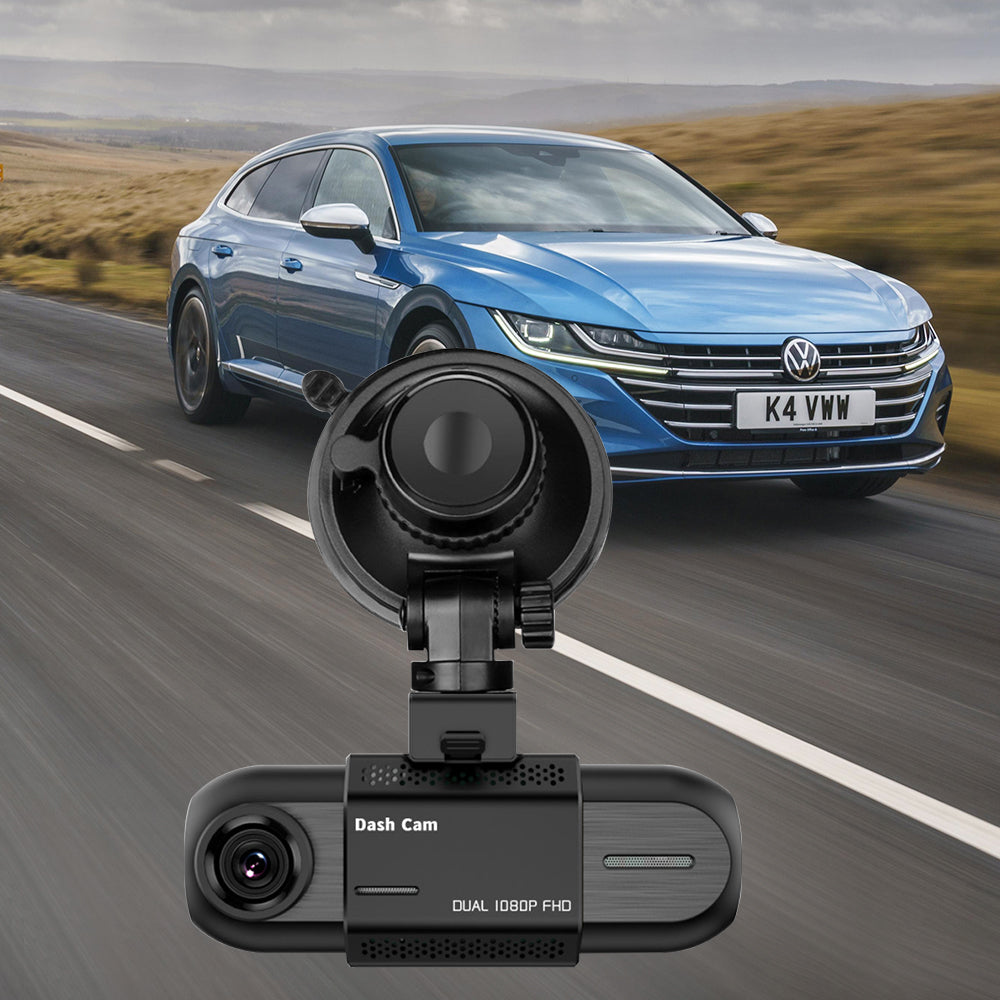 CARPURIDE M8, 1.5 Inch Led Screen, FHD 1080P Dual Lens Dash Camera