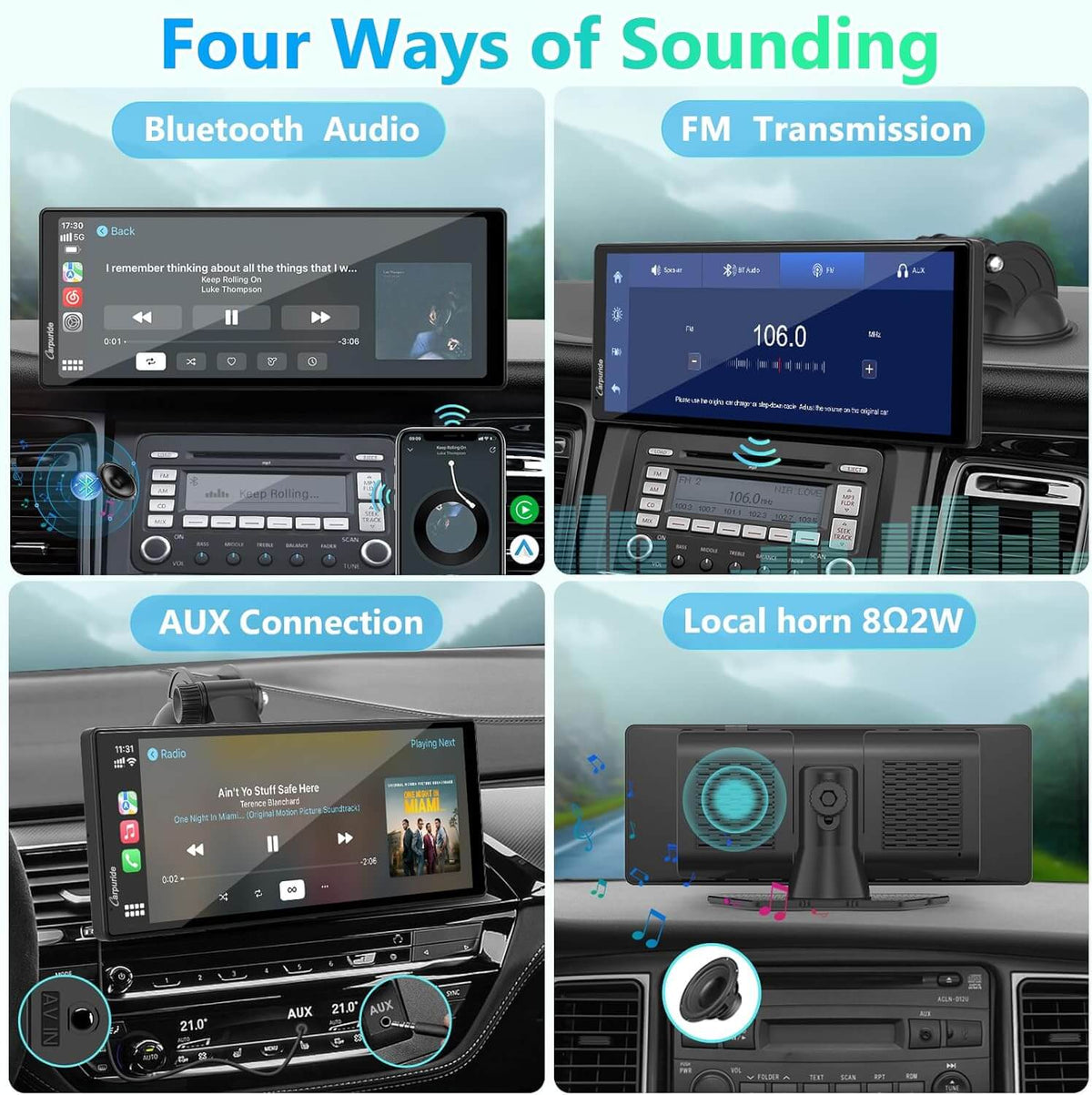 CARPURIDE V92R with Rear Camera optional Portable Smart Dashboard Console