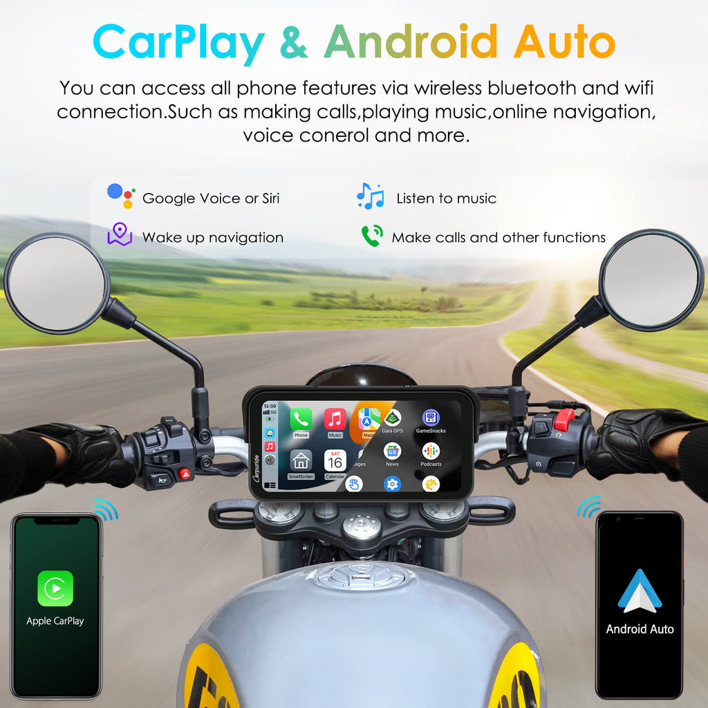 Carpuride W603 Wireless Portable Waterproof IP67 Motorcycle Stereo