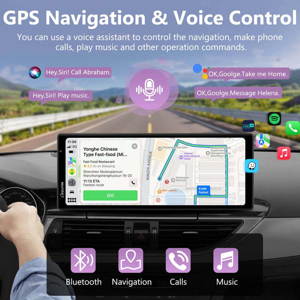 Carpuride W904 Best Car Audio Touch Screen With DVR