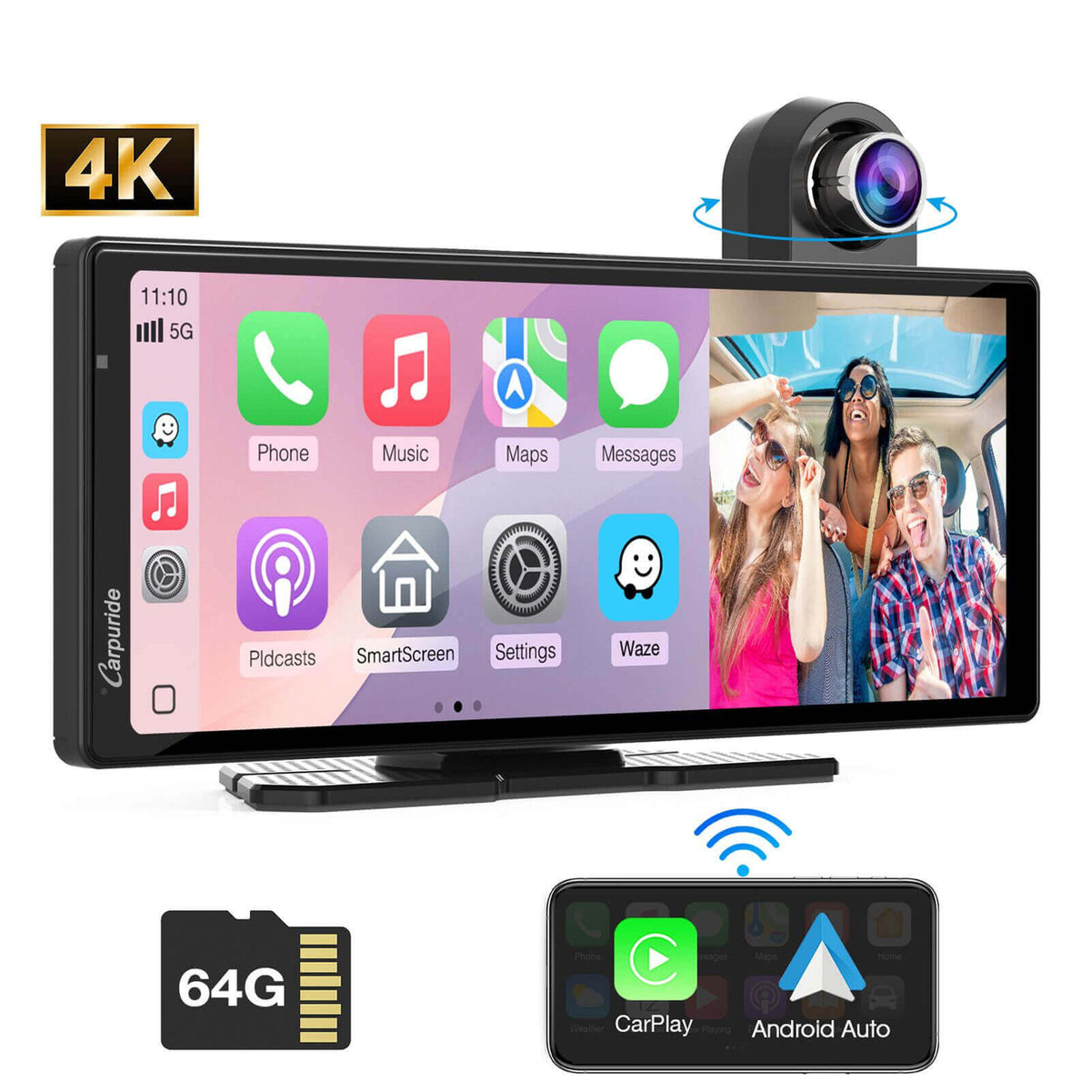 Carpuride W904 Best Car Audio Touch Screen With DVR
