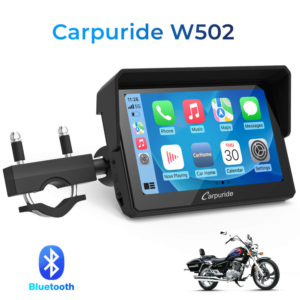 Carpuride W502-5 inch motorcycle gps with bluetooth 