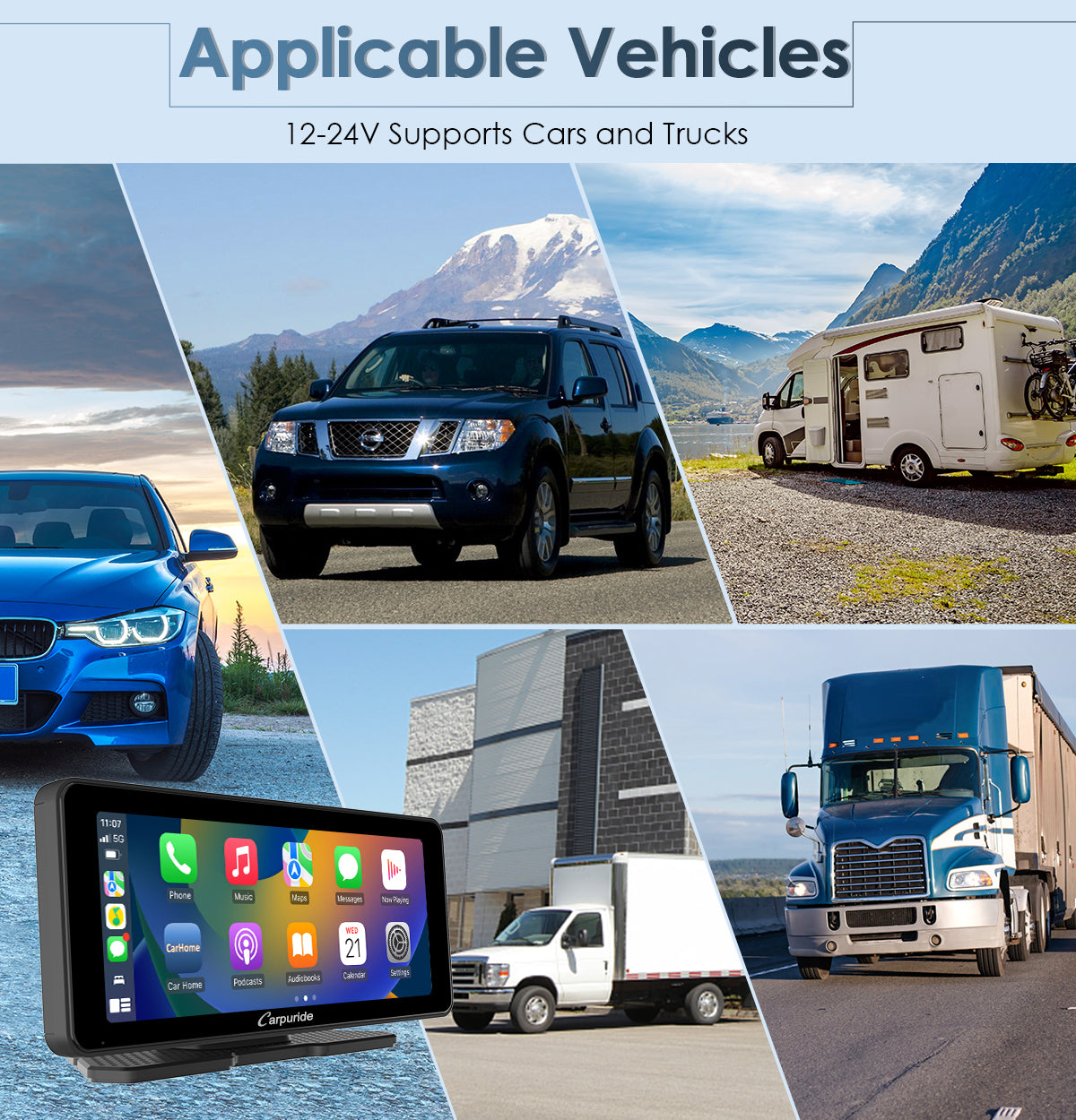 car gps systems with 12-24V power supply suitable for various of cars