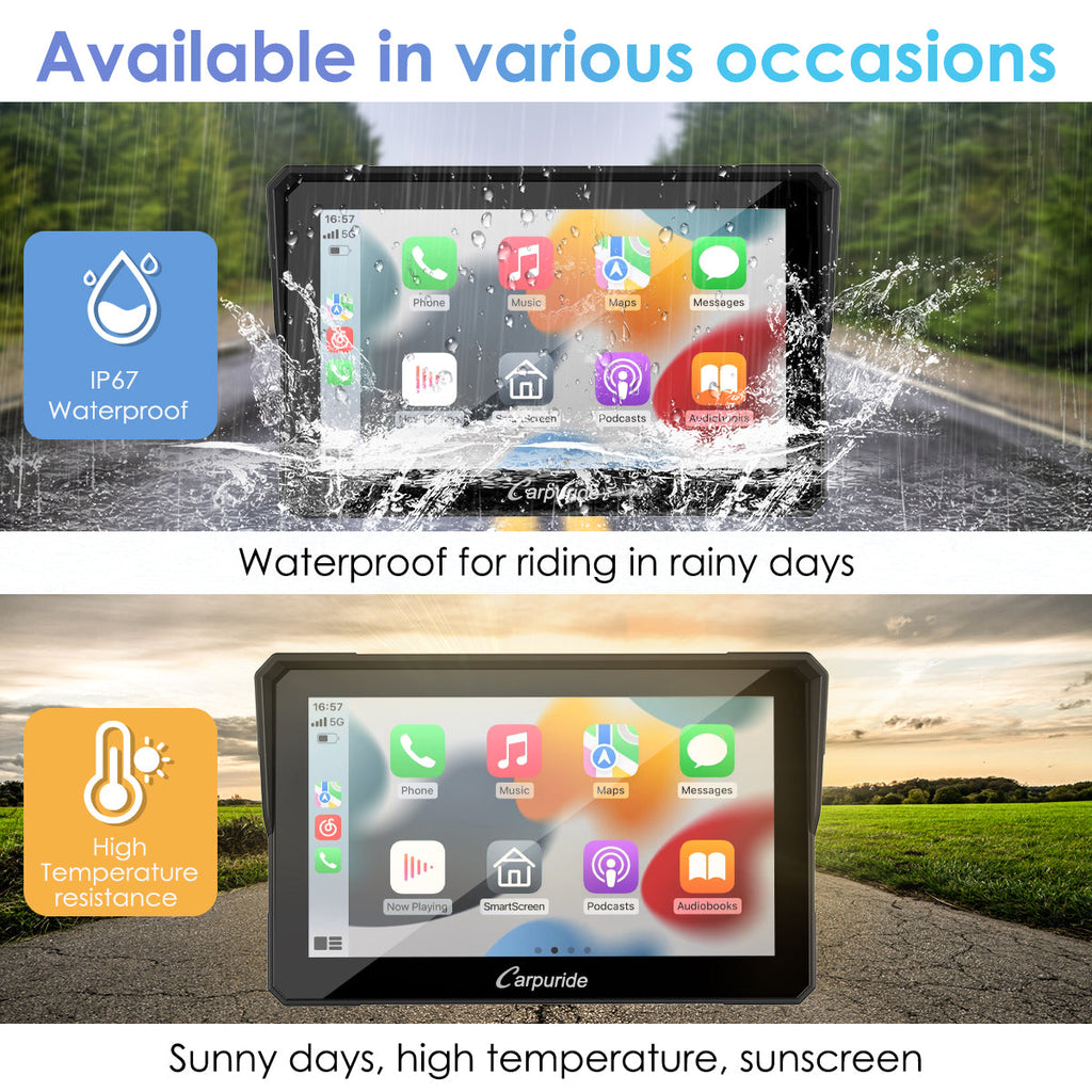 With IP67 waterproofing and heat resistance, you can ride comfortably in the rain and hot weather