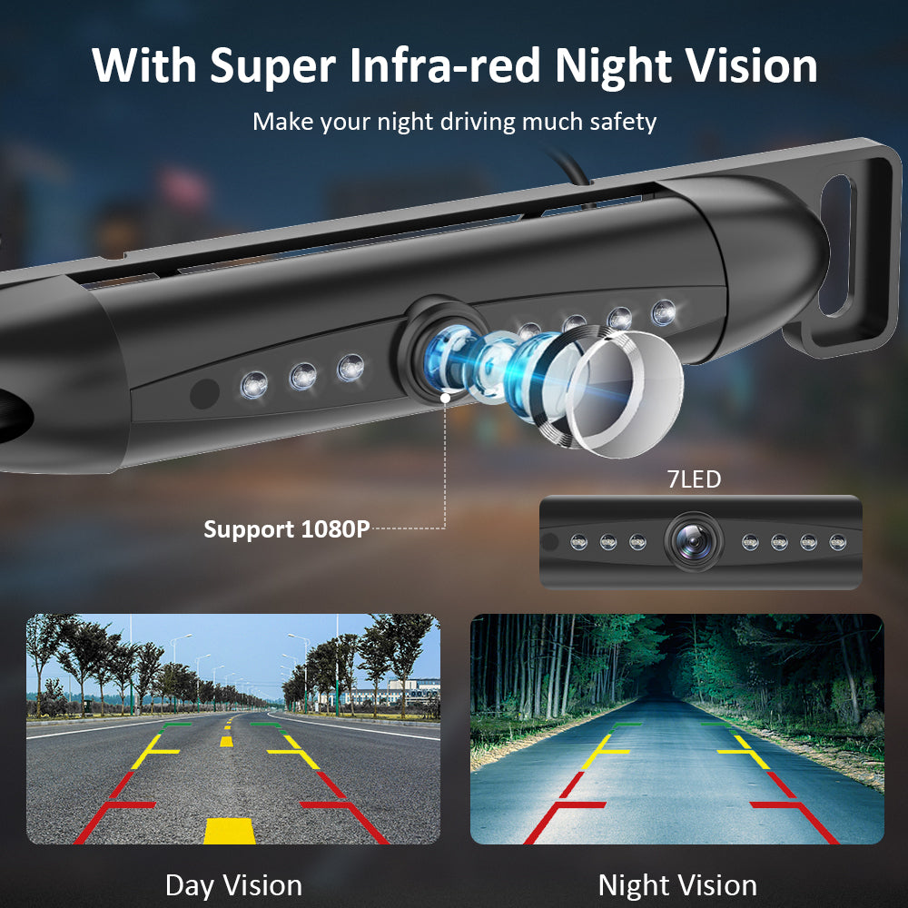 wireless dashcam with super infra-red night vision make your night driving much safety