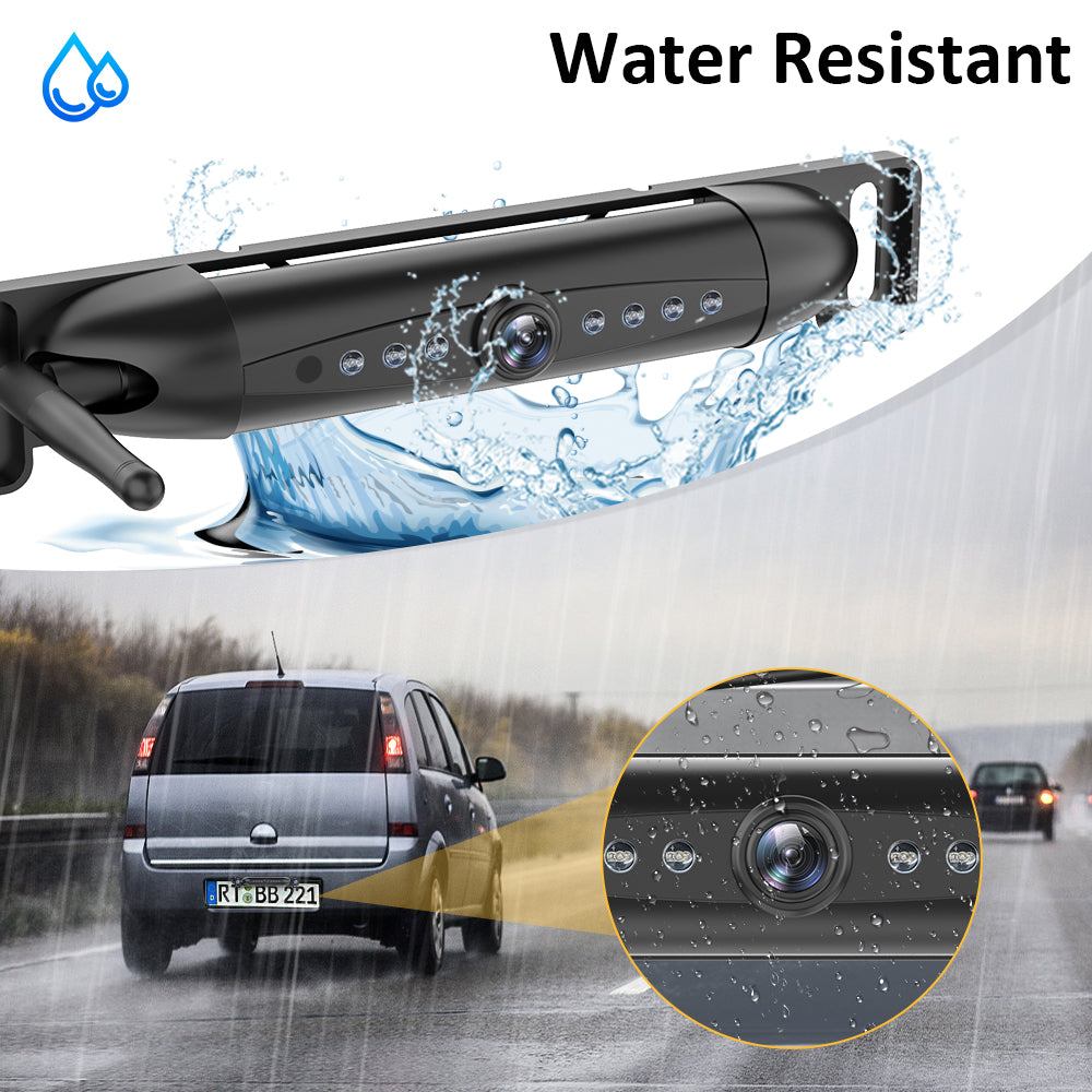  wireless dashcam water resistant, no fear of rain